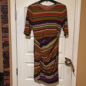 Betsey Johnson | Striped | Long Sleeve Dress